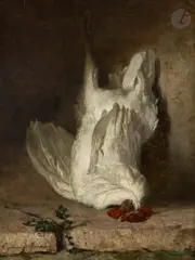 Le coq blanc by Euphémie Muraton, Toile, sold Nov 2025