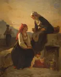 Les Femmes et le Secret by Alexandre-Marie Guillemin, Toile, sold Nov 2025