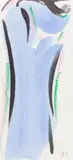 Signes by Olivier Debré, Aquarelle sur papier plié, sold Nov 2025