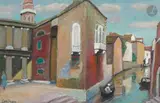 Venise, Église San Francisco by Robert Lotiron, Gouache, sold Nov 2025
