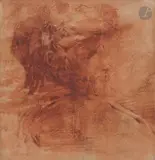 Étude de tête d’homme de profil droit by Andrea di Leone, Sanguine et lavis de sanguine, sold Nov 2025