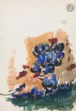 Les Moules by Mathurin Méheut, Gouache, sold Nov 2025
