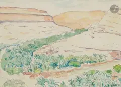 Gorges de Ghoufi (ou Rhoufi), Aurès (Algérie) by Albert Marquet, 1939, Aquarelle, sold Nov 2025