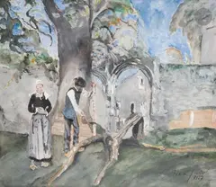 Scène bretonne by Max Jacob, 1925, Gouache, sold Nov 2025