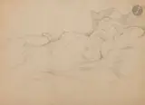 Nu allongé, vers les années 1930 by André Lhote, Crayon, sold Nov 2025