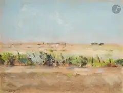 Paysage du midi de la France by Christian Bérard, Pastel, sold Nov 2025