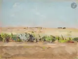 Paysage du midi de la France by Christian Bérard, Pastel, sold Nov 2025