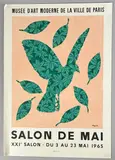 Sans titre by René Magritte, Affiche lithographique pour le Salon de Mai, sold Jul 2025