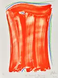 Rideau rouge. 1998 by Olivier Debré, Lithographie, sold Jun 2025