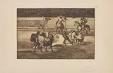 Banderilles de feu. (Pl. 31 de La Tauromachie). 1815 by Francisco Goya y Lucientes, Eau-forte et aquatinte, sold May 2025