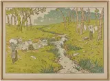 Le Ruisseau. (Pl. 12 des Aspects de la nature). 1898 by Henri Rivière, Lithographie, sold May 2025