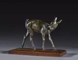 Biche by Jean Ary Bitter, vers 1930, Bronze à patine brune, sold May 2025