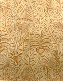 Fleurs oranges sur fond beige by Raoul Dufy, vers 1912, Gouache sur papier, sold May 2025