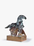 Pégase by Francisco Barón Molina, Bronze à patine nuancée, les ailes et le dos articulés, sold May 2025