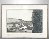 Paysage vallonné by Ferit Iscan, Lithographie, sold Feb 2025