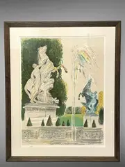 La fontaine aux chevaux de Coustou by Ferit Iscan, Lithographie, sold Feb 2025