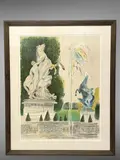 La fontaine aux chevaux de Coustou by Ferit Iscan, Lithographie, sold Feb 2025