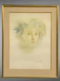 Jeune femme by Léonor Fini, Lithographie, sold Feb 2025