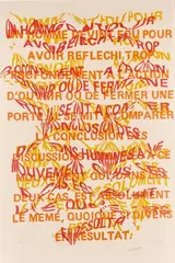 Placard Balzac. 1973 by Pol Bury, Lithographie, sold Feb 2025