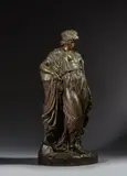 Sapho by Auguste Clésinger, Bronze à patine brune, sold Feb 2025