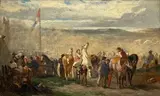 Marché aux chevaux by Évariste-Vital Luminais, Toile, sold Dec 2024