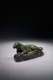 Panthère de Tunis n° 2 by Antoine-Louis Barye, Bronze à patine verte, sold Dec 2024