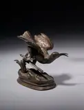 Bécasse by Alfred Dubucand, Bronze à patine brune, sold Dec 2024