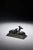 Daine et son faon Édition Barbedienne à partir de 1877 by Antoine-Louis Barye, Bronze à patine brune, sold Dec 2024