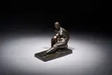 Nu féminin assis by Marius-Léon Cladel, Bronze à patine brune, sold Dec 2024