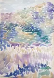 Étude de la lande by Henri-Edmond Cross, Aquarelle, sold Nov 2024