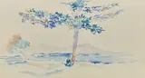 Paysage de Méditerranée by Henri-Edmond Cross, Aquarelle, sold Nov 2024
