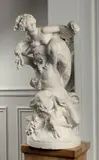Satyre enlevant une nymphe Statue en marbre blanc by Albert-Ernest Carrier-Belleuse, Marbre érodé), sold Mar 2024