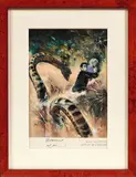 Bob Morane, « La fille de l'Anaconda », illustration originale de couverture by René Follet, Gouache et acrylique sur papier, sold Dec 2023