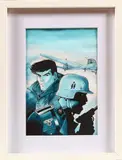 Bob Morane, « L'émissaire du 6 juin » Illustration originale de couverture by Franck Leclerc, 2004, Crayon, encre de Chine et aquarelle sur papier, sold Dec 2023