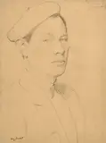Autoportrait by Augustin Rouart, Crayon noir, sold Nov 2023