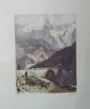 Route de la grave by Joanny Drevet, Aquatinte en couleur, sold Dec 2024