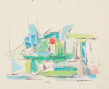 Sans titre by Isabelle Waldberg, Pastel et gouache sur papier, sold Dec 2024