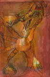 Main by Geza Szobel, Encre et aquarelle signée en bas à gauche, sold Dec 2024