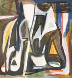Composition by Bram van Velde, Lithographie, sold Nov 2024