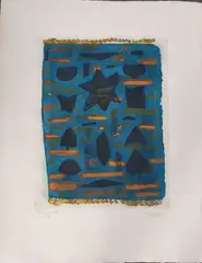 Composition by Roger Bissière, Lithographie, sold Nov 2024