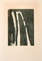 Composition by Bram van Velde, Lithographie, sold Nov 2024
