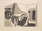 Composition by Pierre Célice, 1968, Lithographie, sold Nov 2024