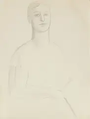 Buste de jeune homme by Pierre Tal-Coat, Crayon gris sur papier calque, sold Nov 2024