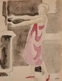 Femme dansant by Louis Valtat, Aquarelle, sold Nov 2024