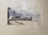 Sallières et le Fréjus by Joanny Drevet, Eau-forte et aquatinte, sold Apr 2024