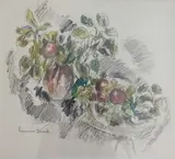 Nature morte by Hermine David, Crayon et aquarelle, sold Mar 2024