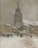 Paris:Saint Germain des Près by Ten Cate, Pastel sur carton, sold Mar 2024