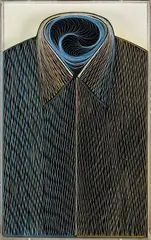 Chemise, "1989 by Pavlos Dionyssopoulos, Papier d’affiche et plexiglass, sold Mar 2024