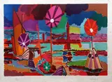 LA LAGUNE 45 x 65 cm by Charles Lapicque, Lithographie en couleurs, sold Feb 2015