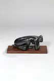 Chiffonnette ou Nu accroupi, les coudes au sol by Antoniucci Voltigera Volti, Bronze à patine noire et reflets bleus, sold Dec 2014